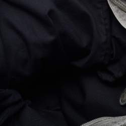 Pre Owned Balenciaga Grey Leather Pompon Shoulder Bag