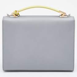 Pre Owned Balenciaga Multicolor Python and Leather Le Dix Cartable Top Handle Bag