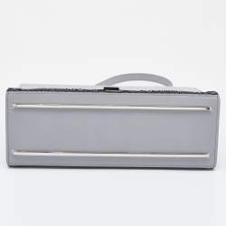 Pre Owned Balenciaga Multicolor Python and Leather Le Dix Cartable Top Handle Bag