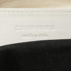 Pre Owned Balenciaga White Leather GCH Brogues Brief Tote