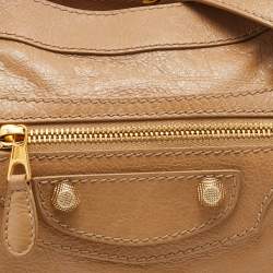 Pre Owned Balenciaga Beige Leather Classic First Tote