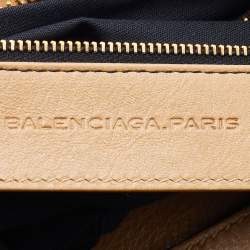 Pre Owned Balenciaga Beige Leather Classic First Tote