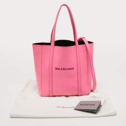Pre Owned Balenciaga Pink Leather XXS Everyday Tote