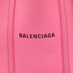 Pre Owned Balenciaga Pink Leather XXS Everyday Tote