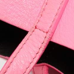 Pre Owned Balenciaga Pink Leather XXS Everyday Tote