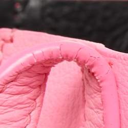 Pre Owned Balenciaga Pink Leather XXS Everyday Tote