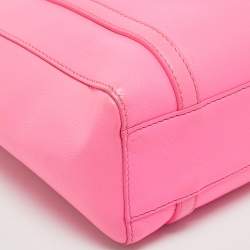 Pre Owned Balenciaga Pink Leather XXS Everyday Tote