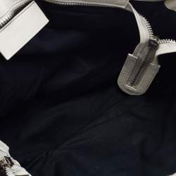 Pre Owned Balenciaga White Leather Giant 21 Silver Hardware Part-Time Tote