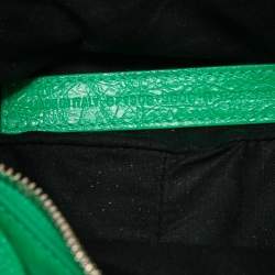 Pre Owned Balenciaga Green Leather XS Le Cagole Hobo