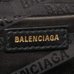 Pre Owned Balenciaga Black Leather Souvenir Belt Bag