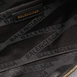 Pre Owned Balenciaga Black Leather Souvenir Belt Bag