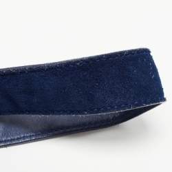 Pre Owned Balenciaga Bleu Pacifique Suede and Leather Baby Diam Classic Traveller Backpack