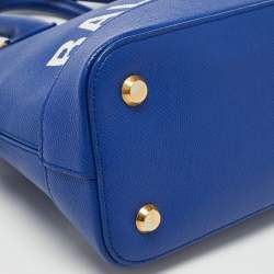 Pre Owned Balenciaga Blue Leather Small Ville Satchel