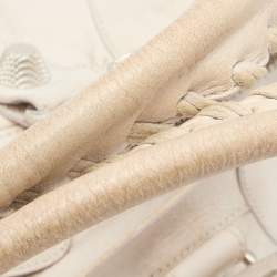 Pre Owned Balenciaga White Leather Giant 21 Silver Hardware Part-Time Tote