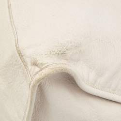 Pre Owned Balenciaga White Leather Giant 21 Silver Hardware Part-Time Tote