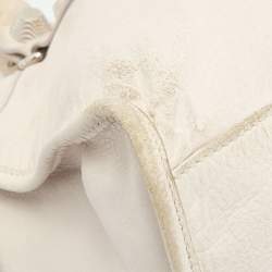 Pre Owned Balenciaga White Leather Giant 21 Silver Hardware Part-Time Tote