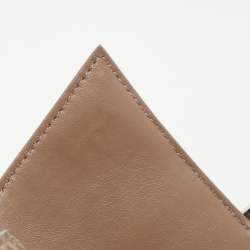 Balenciaga Beige Croc Embossed Leather Small Hourglass Box Top Handle Bag