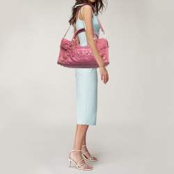 Balenciaga Pink Leather GGH Part Time Bag