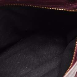 Pre Owned Balenciaga Violet Leather Mini GH Classic City Bag