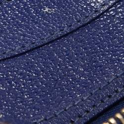 Pre Owned Balenciaga Indigo Leather Mini Classic Metallic Edge City Bag