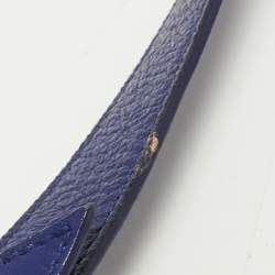 Pre Owned Balenciaga Indigo Leather Mini Classic Metallic Edge City Bag