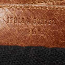 Pre Owned Balenciaga Brown Leather GGH City Bag