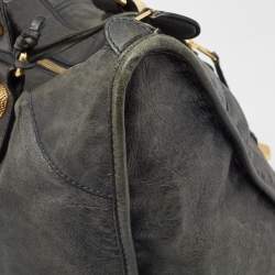 Pre Owned Balenciaga Grey Leather Classic GGH Work Bag