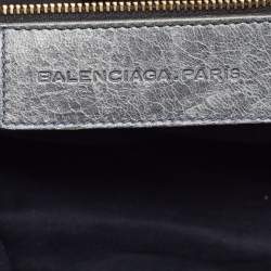 Pre Owned Balenciaga Grey Leather Classic GGH Work Bag