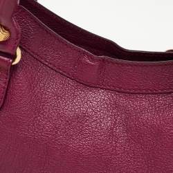 Pre Owned Balenciaga Burgundy Leather RGH Classic City Tote