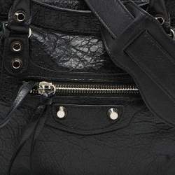 Pre Owned Balenciaga Black Leather Small Classic City RH Tote