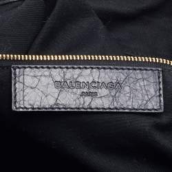 Pre Owned Balenciaga Black Leather RH Work Tote