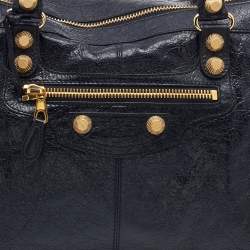 Pre Owned Balenciaga Black Leather RH Work Tote