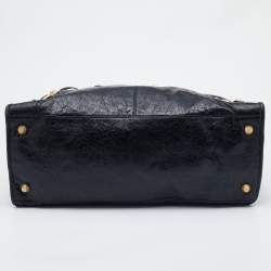 Pre Owned Balenciaga Black Leather RH Work Tote