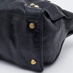 Pre Owned Balenciaga Black Leather RH Work Tote