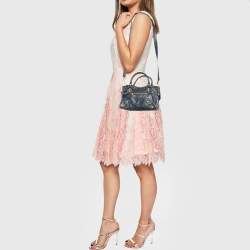 Pre Owned Balenciaga Anthracite Leather Mini RH City Tote