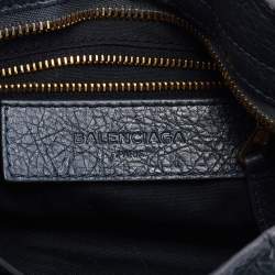 Pre Owned Balenciaga Anthracite Leather Mini RH City Tote