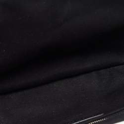 Pre Owned Balenciaga White Crocodile Embossed Leather XS Cloud Clutch Bag