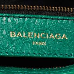 Pre Owned Balenciaga Green Leather Mini RH Classic City Bag