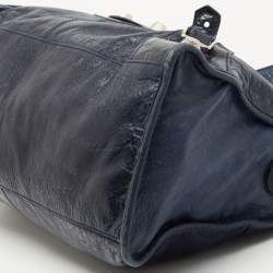 Pre Owned Balenciaga Blue Leather GGH Part Time Bag