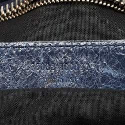 Pre Owned Balenciaga Blue Leather GGH Part Time Bag