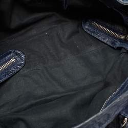 Pre Owned Balenciaga Blue Leather GGH Part Time Bag