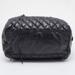 Balenciaga Black Quilted Chevre Leather Matelassé GM Bag