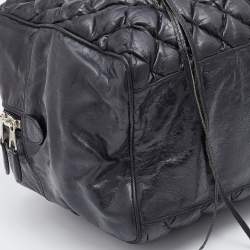 Balenciaga Black Quilted Chevre Leather Matelassé GM Bag