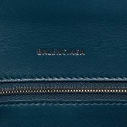 Pre Owned حقيبة بوكس بالمسياغا أورغلاس جلد أسود صغيرة بيد علوية