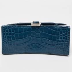 Pre Owned حقيبة بوكس بالمسياغا أورغلاس جلد أسود صغيرة بيد علوية