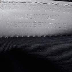 Pre Owned Balenciaga Grey Leather and Lizard Mini Padlock All Afternoon Tote