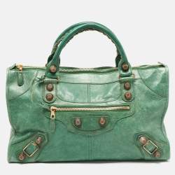 Fauré Le Page - Carry on 36 Travel Bag - Empire Green Scale Canvas & Forest Leather