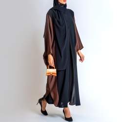 Pre Owned Balenciaga Orange Croc Embossed Leather Mini Chain Hourglass Bag