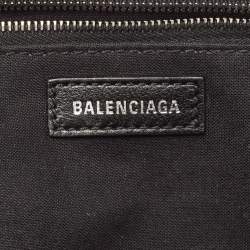 Pre Owned Balenciaga White Croc Embossed Leather XS Cloud Clutch Bag