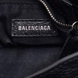 Pre Owned Balenciaga Black Leather Mini RH Classic City Bag